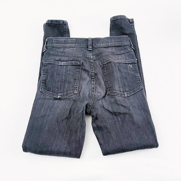 Rag & Bone High Rise Ankle Skinny Denim Jeans SZ24 - Picture 2 of 9